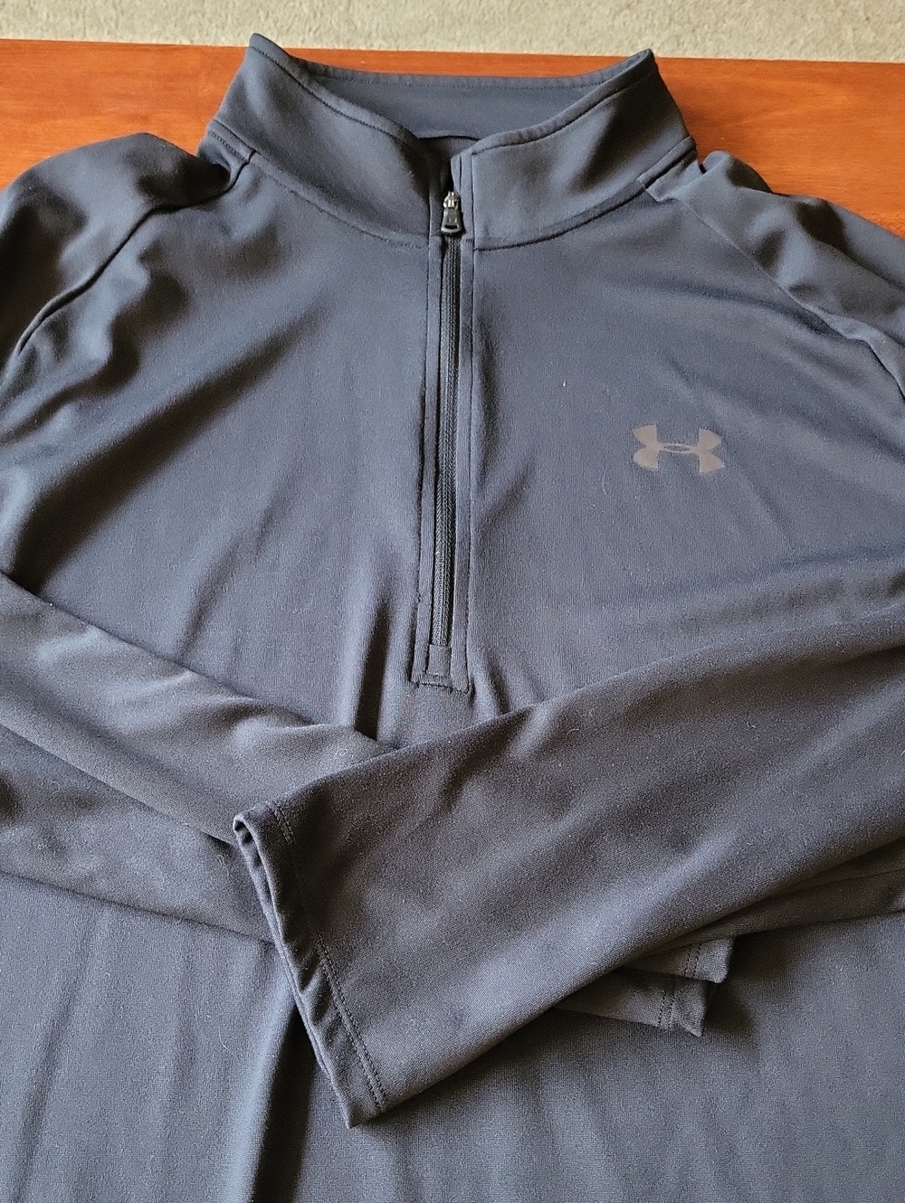 Under Armour Men’s Charcoal Black Quarter-Zip Performance Pullover